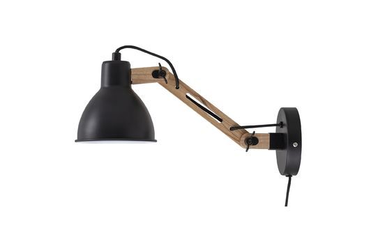 Veslud lampada da parete in metallo nera