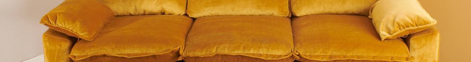 Materiali prima di tutto Vez Divano 3 posti colore ocra